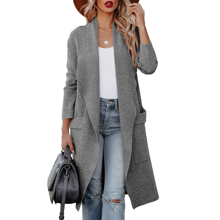 Foah | Stijlvol Lang Dames Vest | Voor Een Comfortabele Lente Look