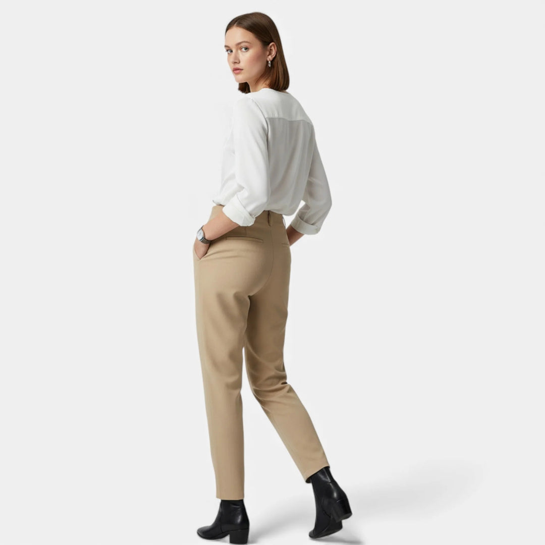 Sorata | Dames Hoge Taille Slim Broek Elegant