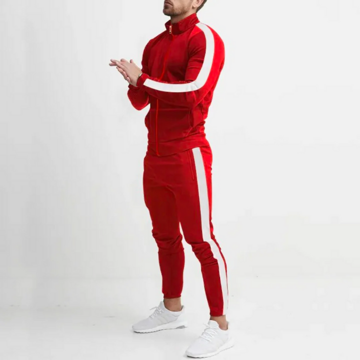Salih | Tweedelige Luxe Joggingset | Heren Trainingspak