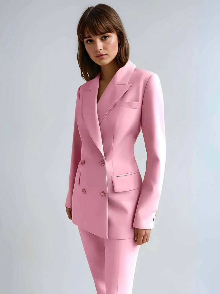 Fiona | Stijlvolle Dames Blazer Pak Set | Blazer En Broek