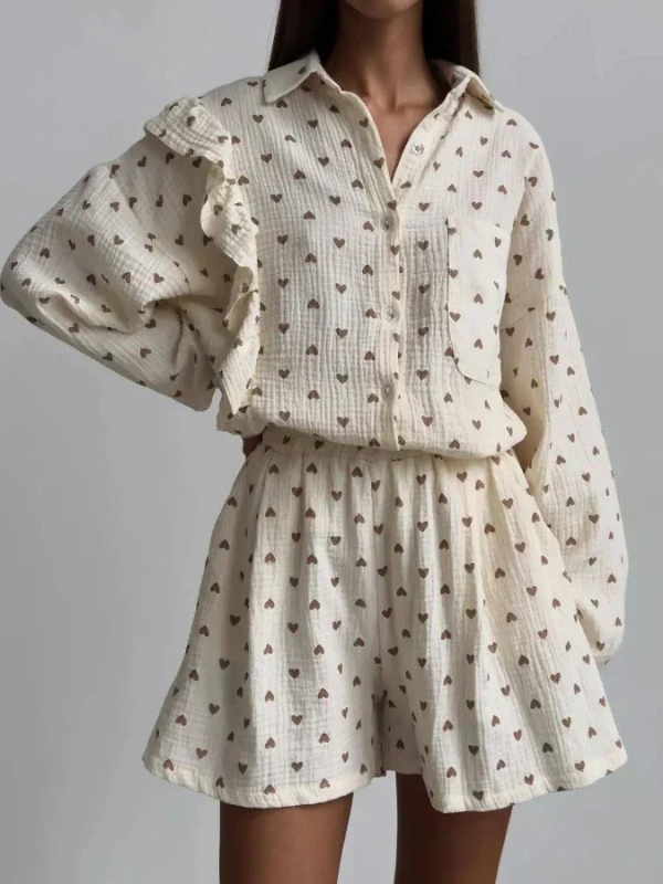 Twinkle | Co-Ord Set | Vrolijk En Comfortabel | Hartjesprint