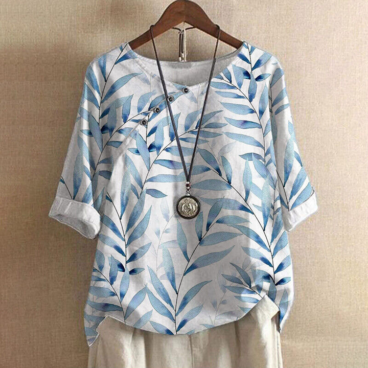 Sammy | Dames Elegante Overhemd Shirt Blouse met Bloemenprint voor Vrouwen