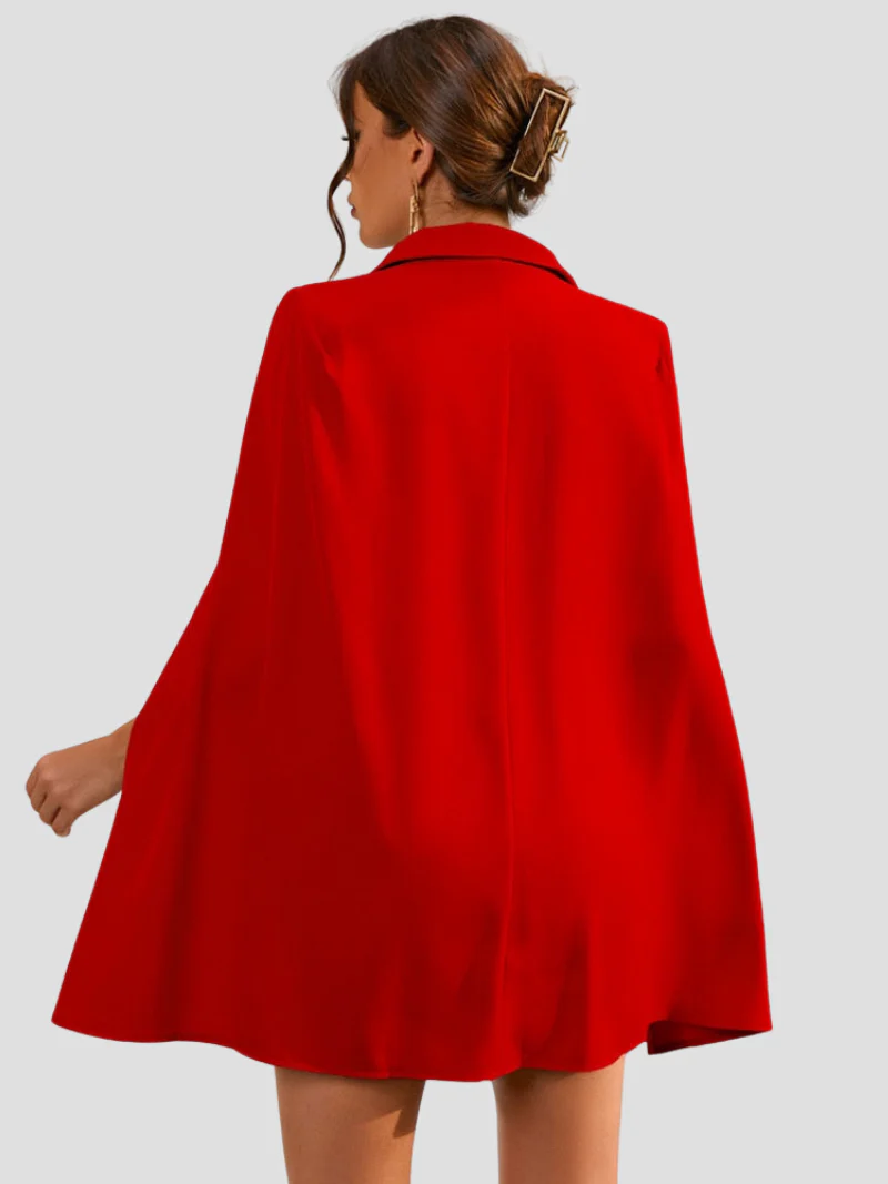 Sabina | Elegante Cape Blazer Jurk Voor Dames