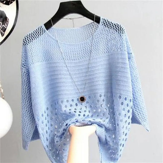 Marie | Dames Gebreide Zomer Slingtop | Elegante Shirt Top voor Vrouwen