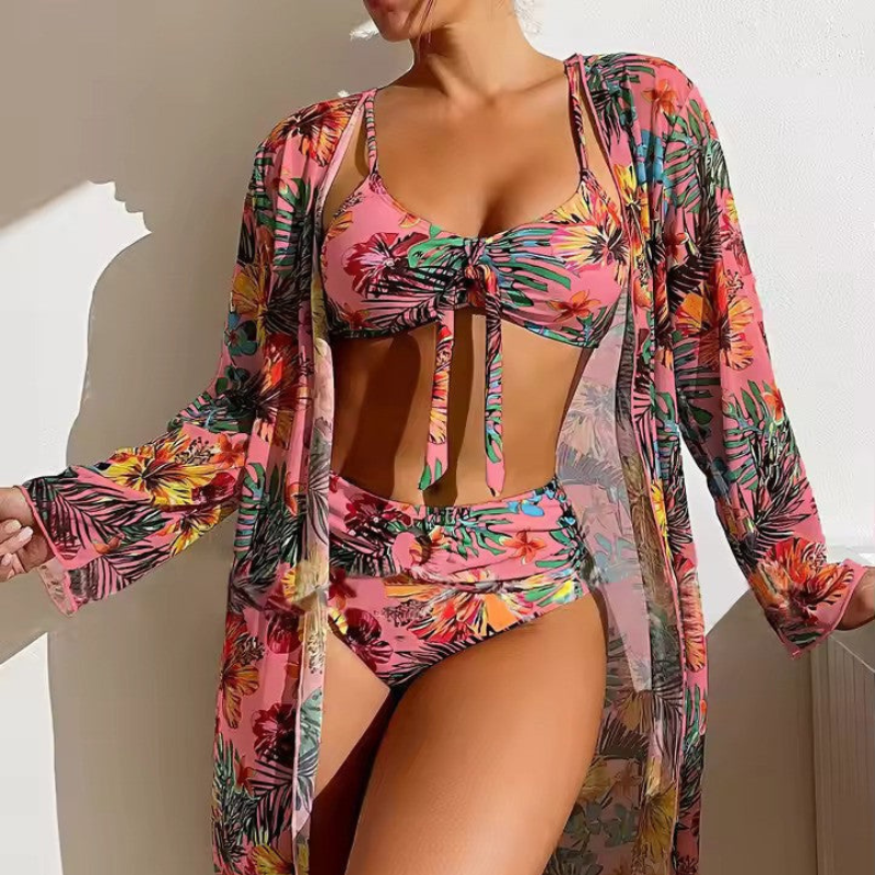 Eclipse | Dames Trendy 3-Delige Bikini Set met Stijlvolle Cover-Up