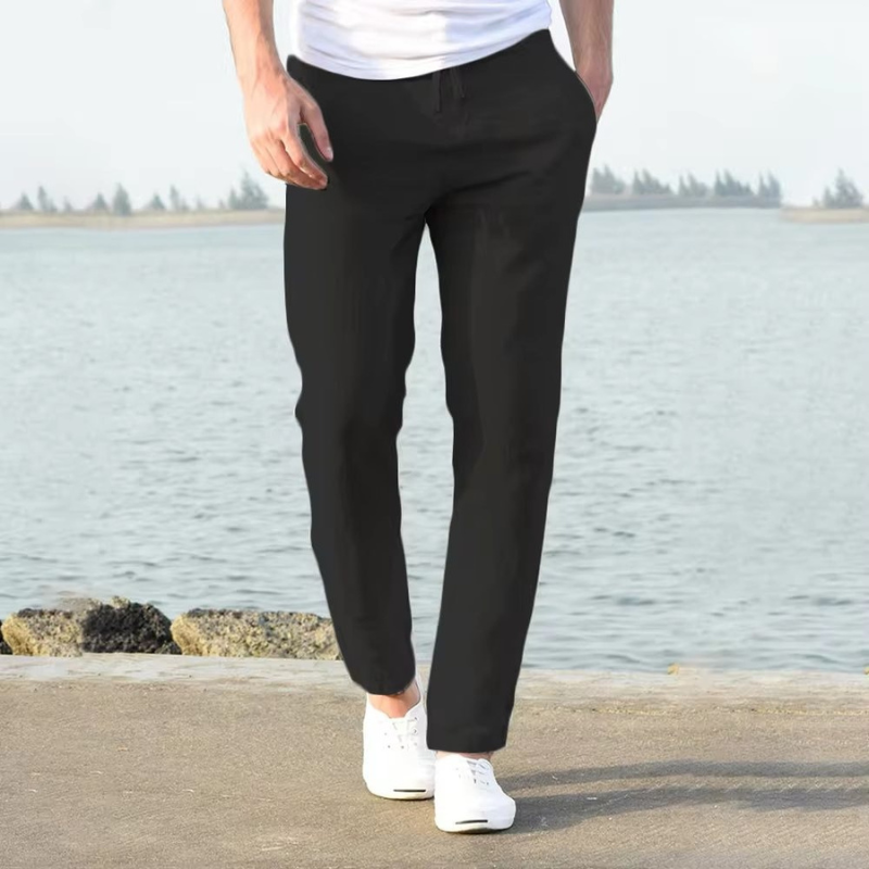 Liam | Stijlvolle Heren Broek | Linnen Zomerbroek Voor Mannen | Lichte Stof