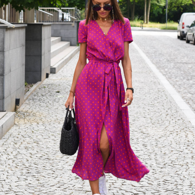 Amy | Dames Lange Zomerjurk | Elegante Pasvorm voor Vrouwen
