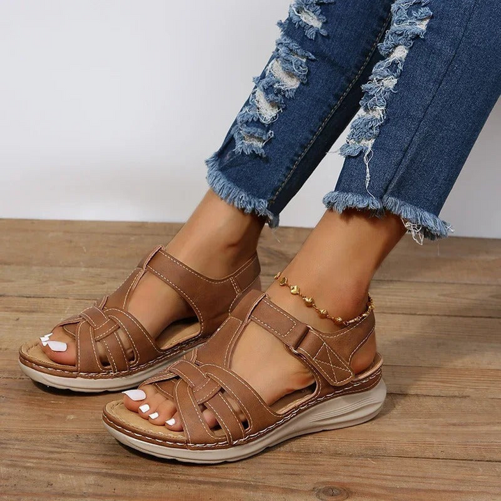 Rosalia | Dames Orthopedische Leren Sandalen | Comfortabele Zomer voor Vrouwen