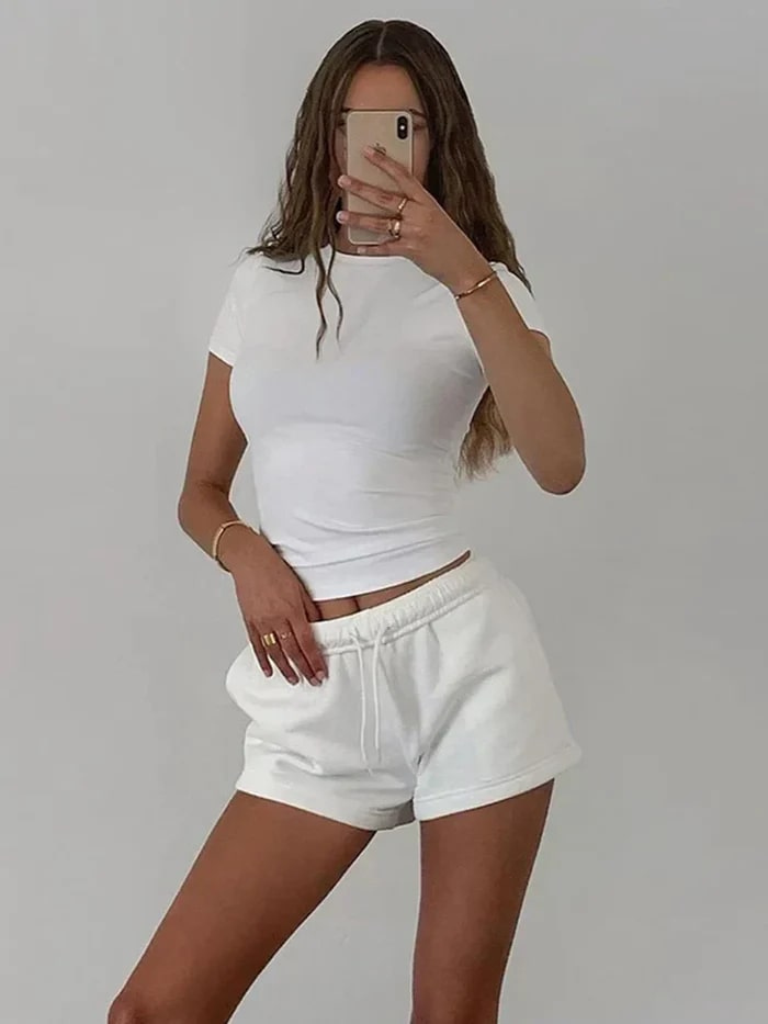 Lisa | Dames Elegant Getailleerd T-Shirt | Shirt Top voor Vrouwen