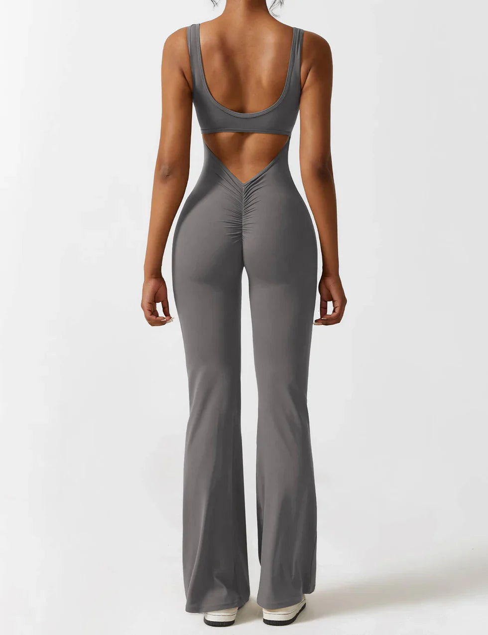 Elise | Flared V-Back Dames Jumpsuit | Stijl En Comfort