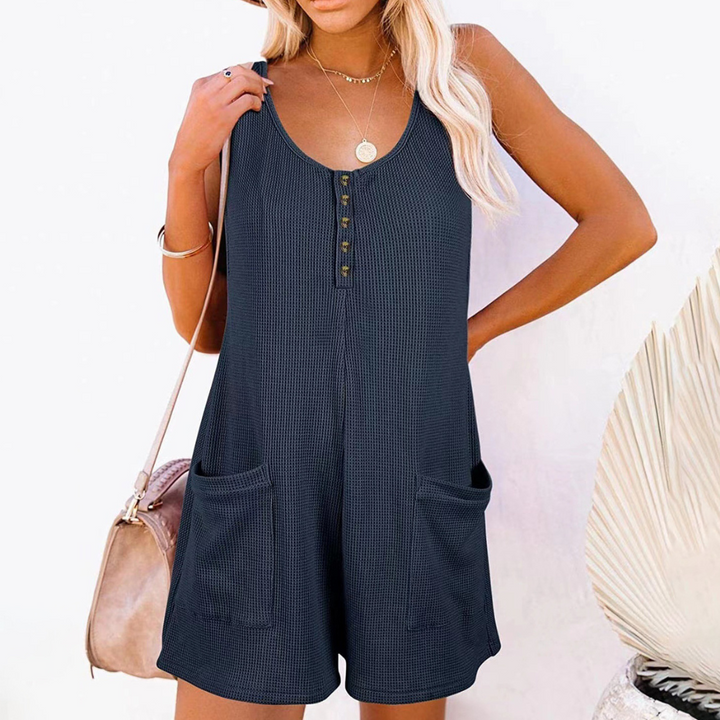 Mientje | Dames Moeiteloze Stijl Romper | Mouwloze romper shorts voor vrouwen