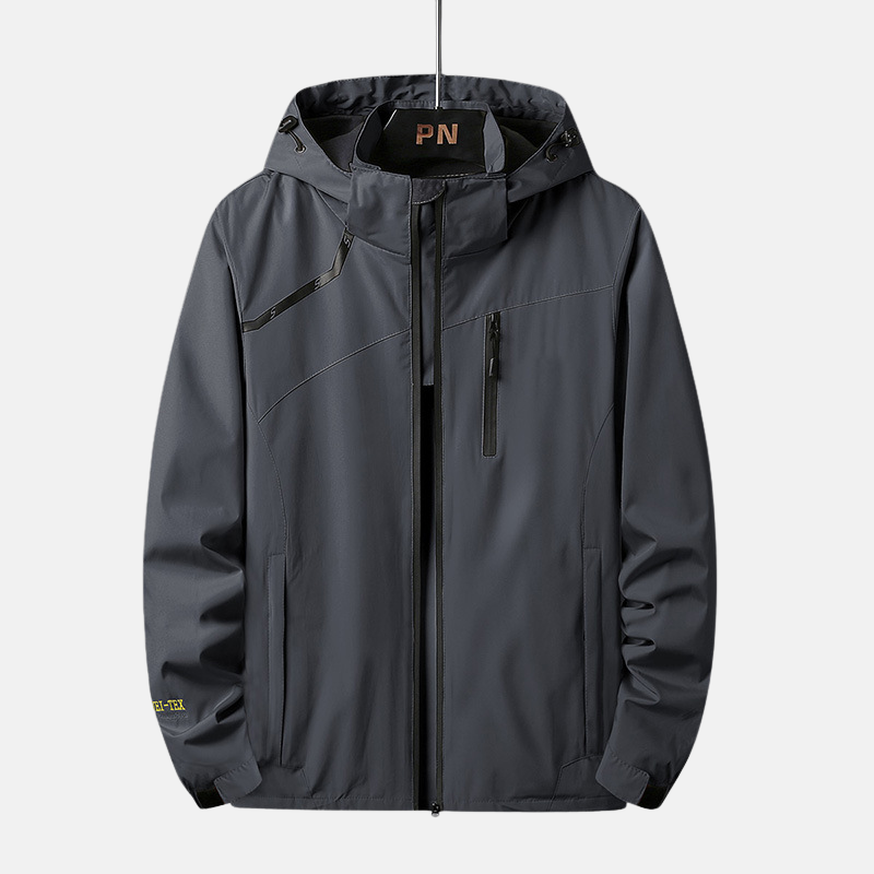 Damian - Heren Jas - Regenjas Heren - Beschermt Tegen Regen en Wind - Comfortabel