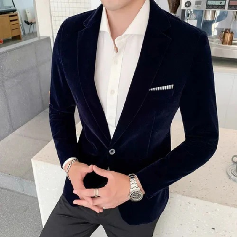 Ramon | Stijlvolle Fluwelen Blazer | Luxe Uitstraling