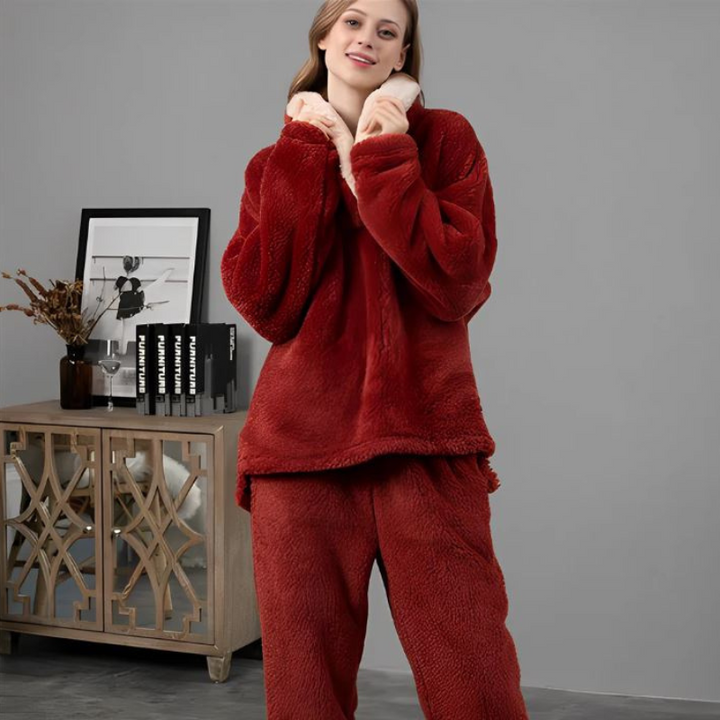 Amara | Comfortabele Fluffy Pyjamaset Voor Dames | Voor Dagelijks Comfort