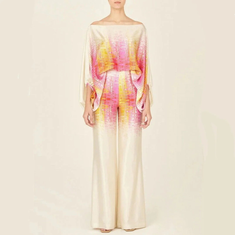 Lumi | Elegante Tweedelige Dames Set | Chique Off-Shoulder Blouse