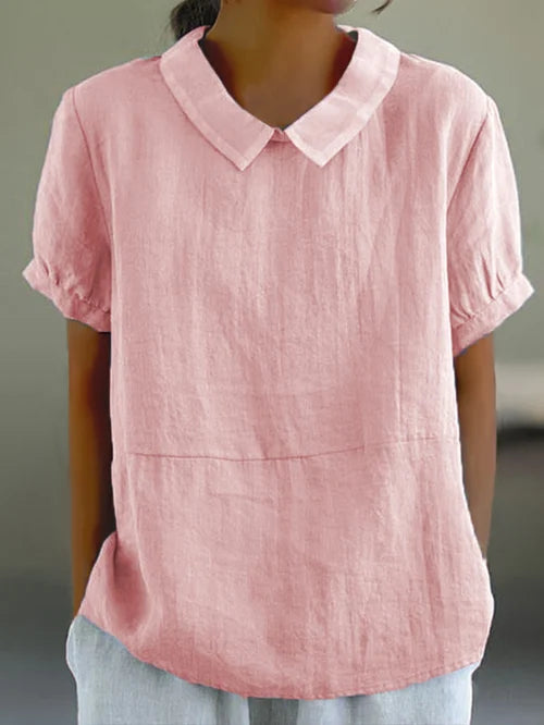 Sophia | Trendy Dames Top | Shirt Met Kraag | Comfortabele Pasvorm