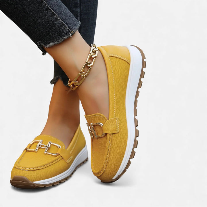 Sorata | Dames Mocassins – Elegante Platte Gesp