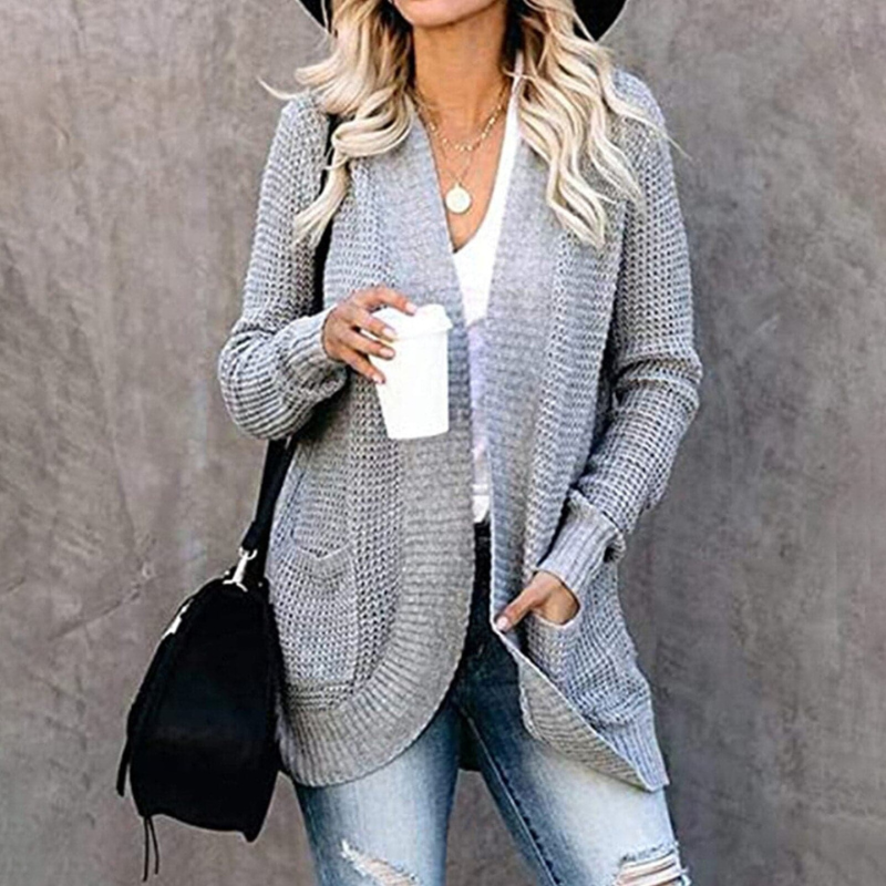 Cheny | Zacht Gebreid Dames Cardigan | Relaxed Vest Met Zakken
