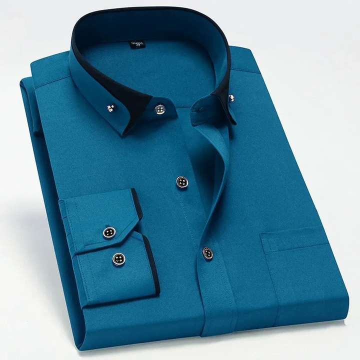 Hera | Heren Blouse Overhemd | Lange Mouwen | Tijdloze Stijl