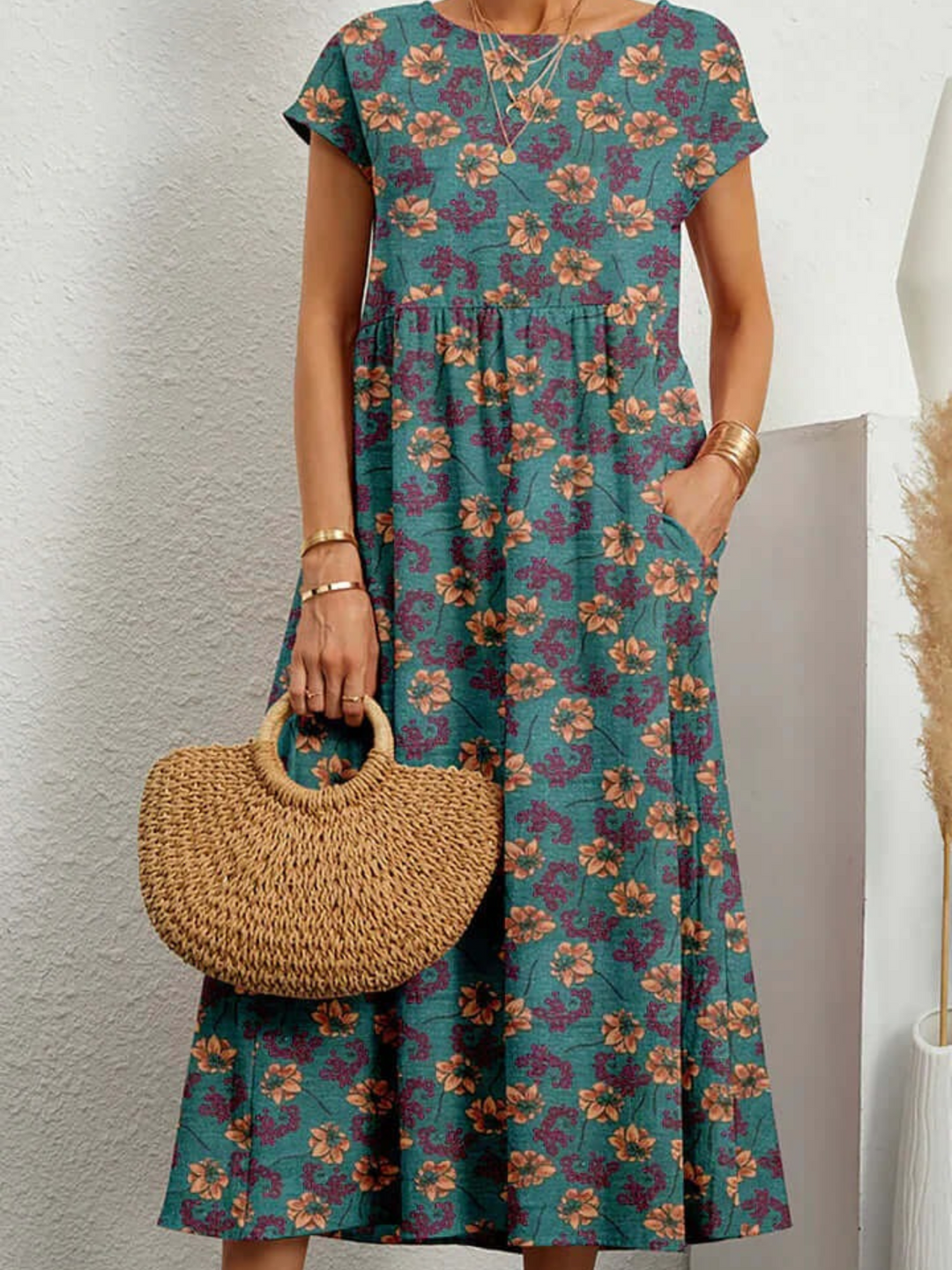 Aria | Elegante Midi-Jurk | Dames Zomerjurk
