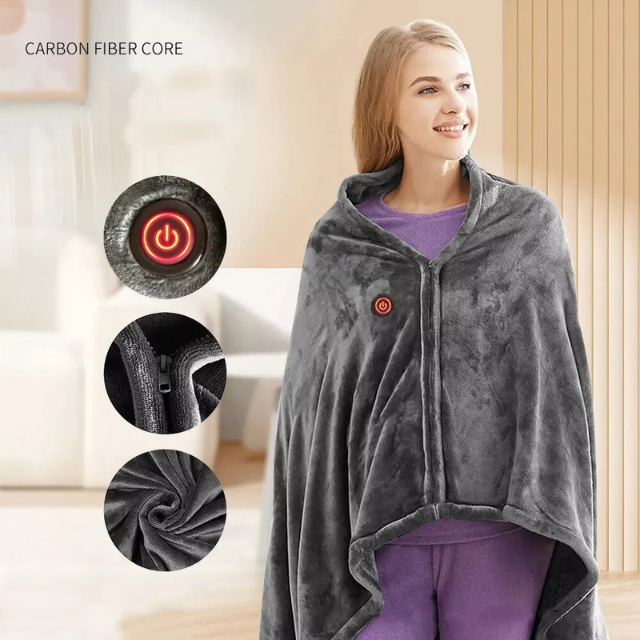 CozyFlex | USB Verwarmde Deken | Verstelbare Temperatuur | Ultiem Comfort