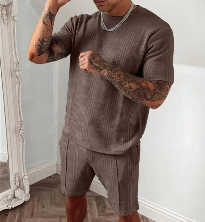Giuseppe | Heren Luxe Zomerset | Trendy Mannen Shirt & Broek Set