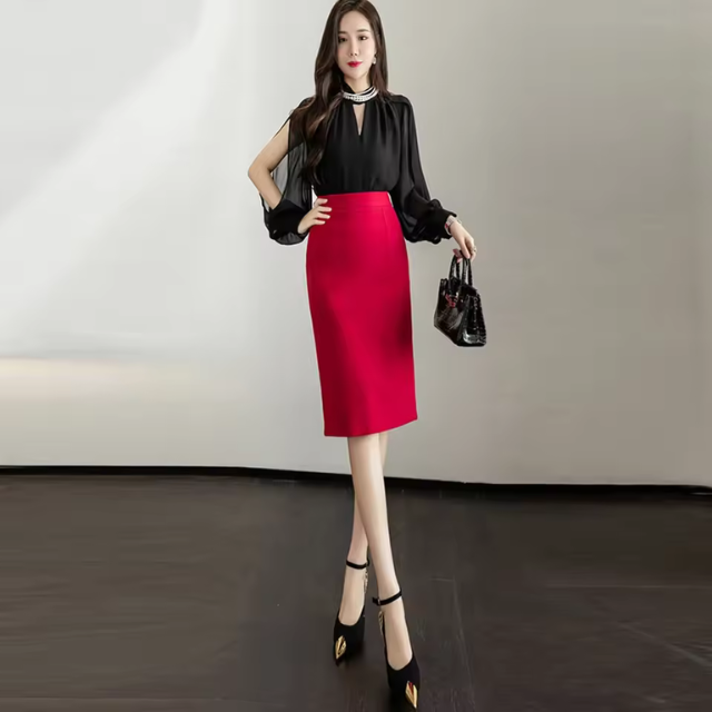 Madiera | Elegante Dames Rok | Hoge Taille Kokerrok