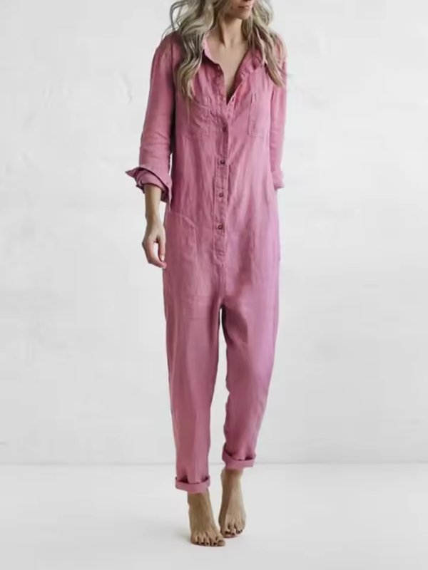 Emily | Stijlvolle En Comfortabele Groene Dames Jumpsuit | Flatterende Silhouet