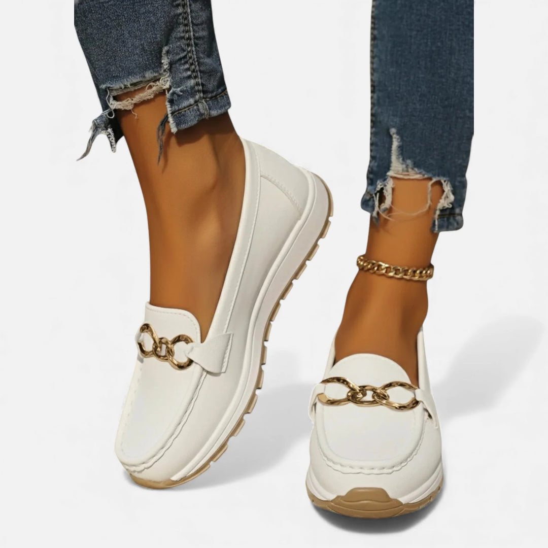 Sorata | Dames Mocassins – Elegante Platte Gesp