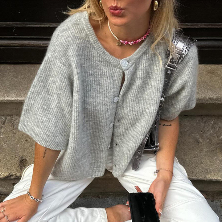 Yael | Elegante Dames Vest | Streetwear Vest Met Korte Mouwen