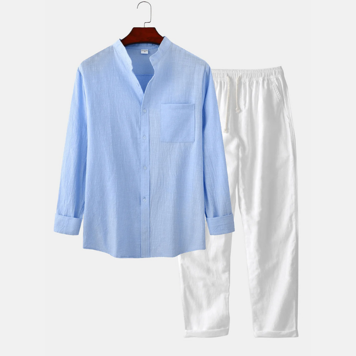 Noa | Heren Casual Set | Overhemd En Broek
