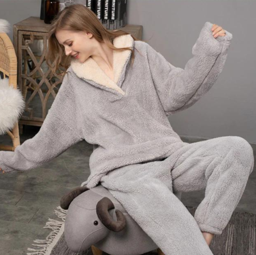 Maddie | Dames Pyjamaset van Fleece | Comfortabel & Warm