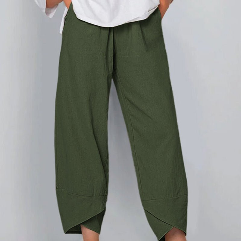 Elvira | Dames Broek | Lichte Katoenen en Linnen Vrouwen Zomer Comfort