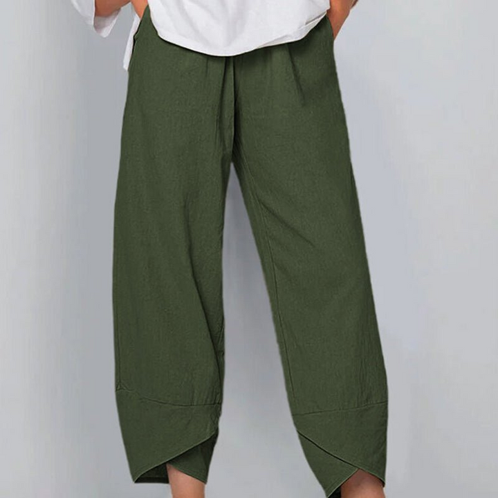 Elvira | Dames Broek | Lichte Katoenen en Linnen Vrouwen Zomer Comfort