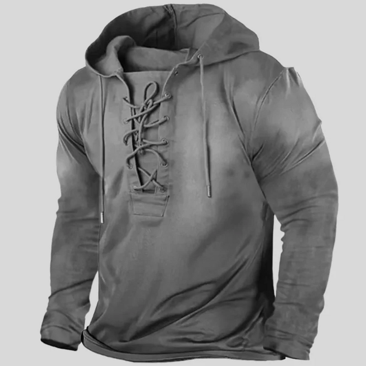 Delton | Relaxte Heren Vest | Longsleeve Met Capuchon