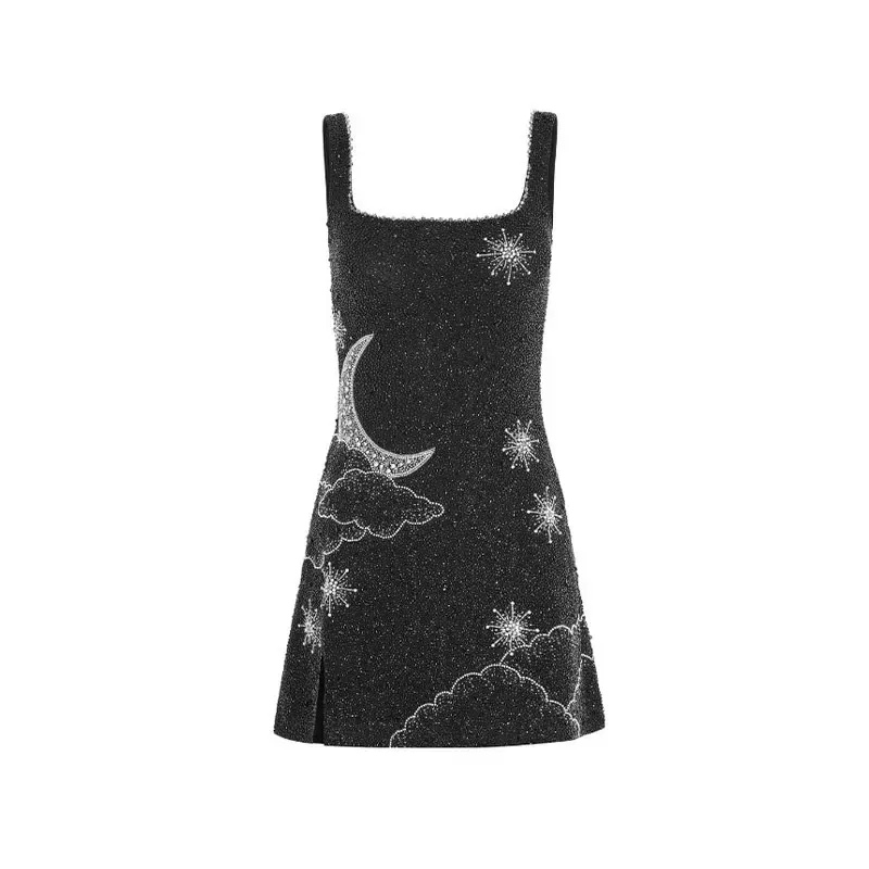 Torana | Dames Mini Jurk Met Pailletten En Bandjes