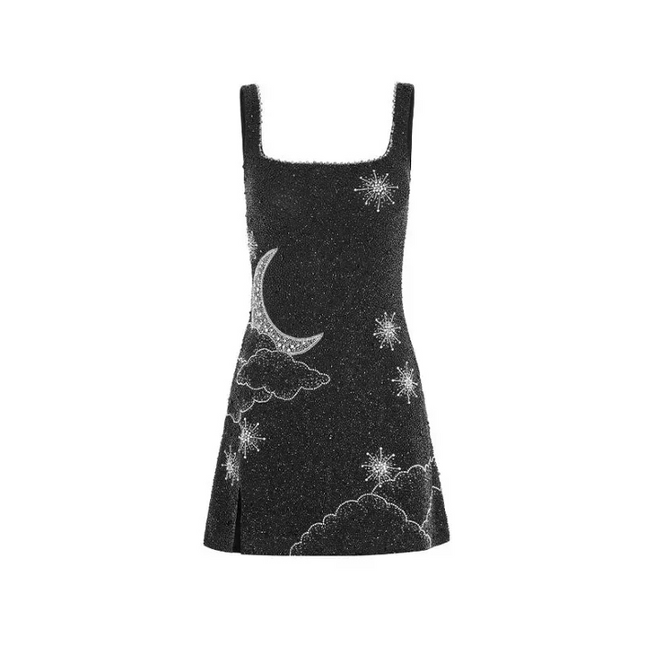 Torana | Dames Mini Jurk Met Pailletten En Bandjes