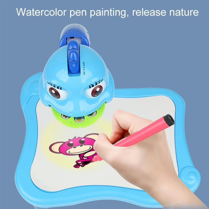 Doura | LED-Tekenprojector Met Muziekeducatief Speelgoed Voor Kinderen