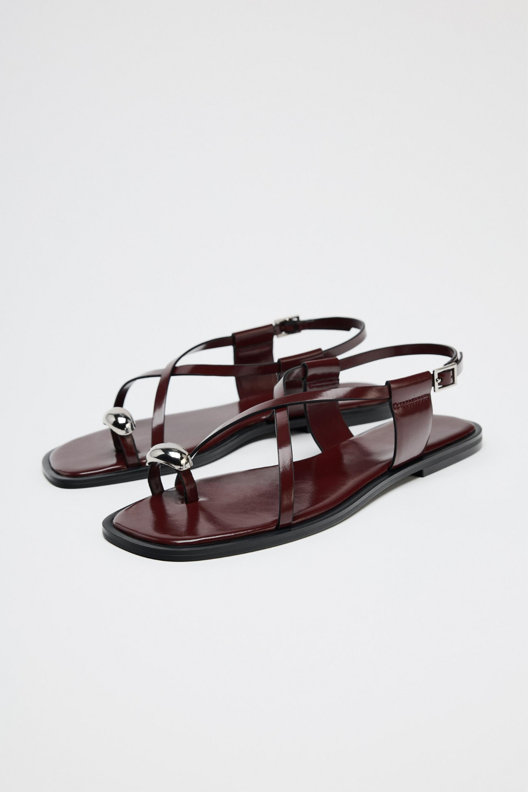 Sibel | Dames Elegante Minimalistische Sandaal met Metallic Accent voor Vrouwen