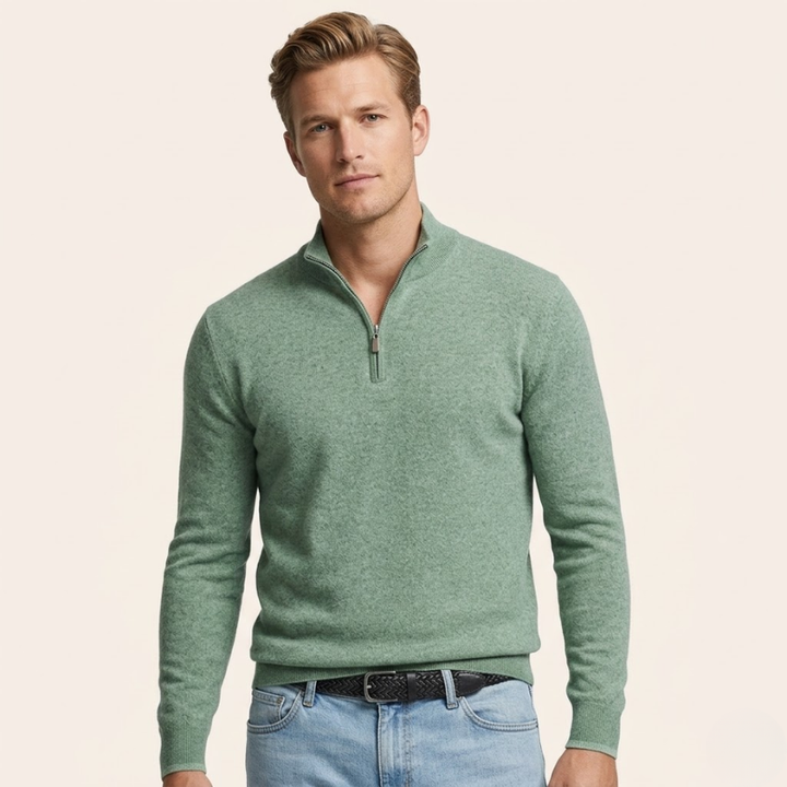 Sorata | Heren Merinowollen V-Hals Trui | Klassiek Elegant