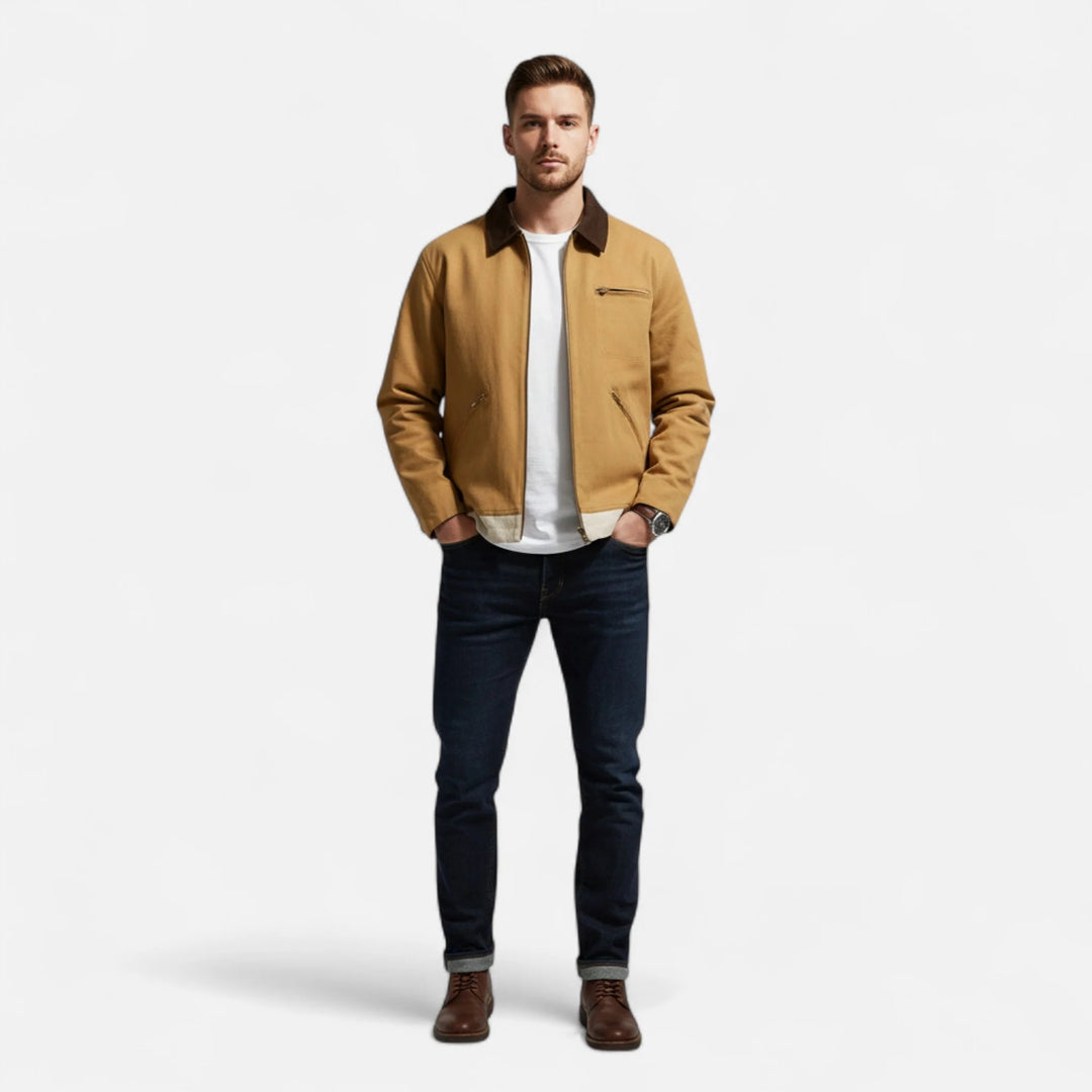 Sorata | Heren Casual Jas met Gewassen Look en Reverskraag