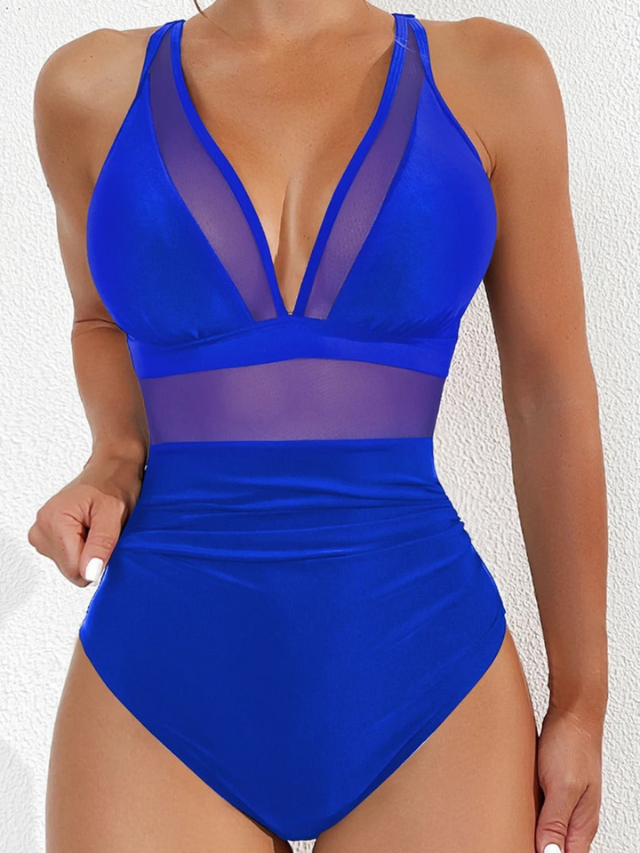 Bellisima | Dames Elegant Mesh Badpak met Push-up Effect voor Vrouwen Zwemkleding