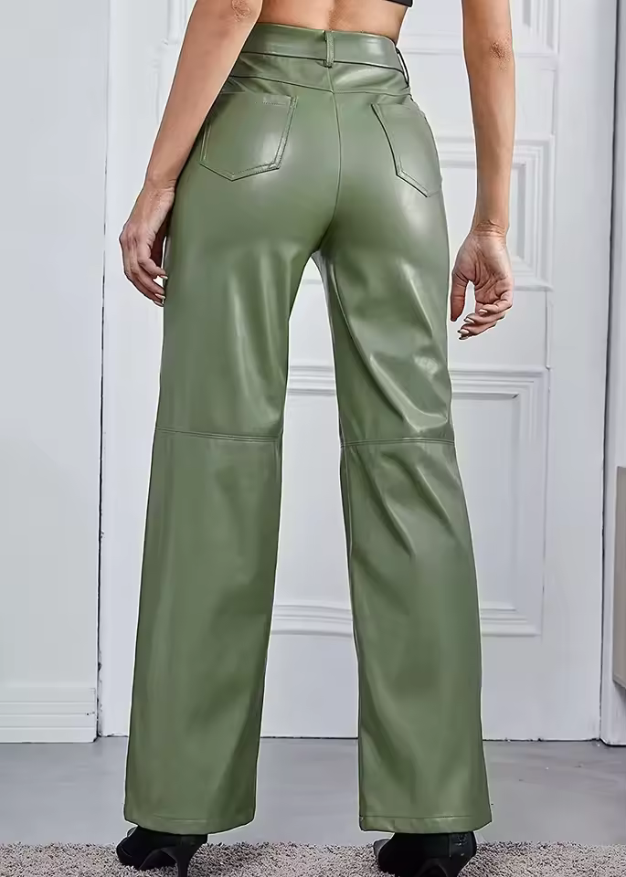 Timma | Leren Broek Voor Dames | Slanke Silhouet