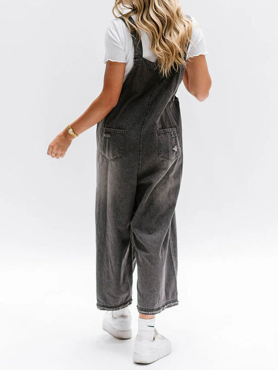 Erika | Dames Losse Denim Spijker Tuinbroek | Comfortabel & Stijlvol