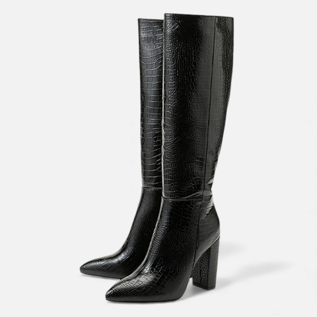 Sorata | Dames Laarzen – Spitse Blokhakken