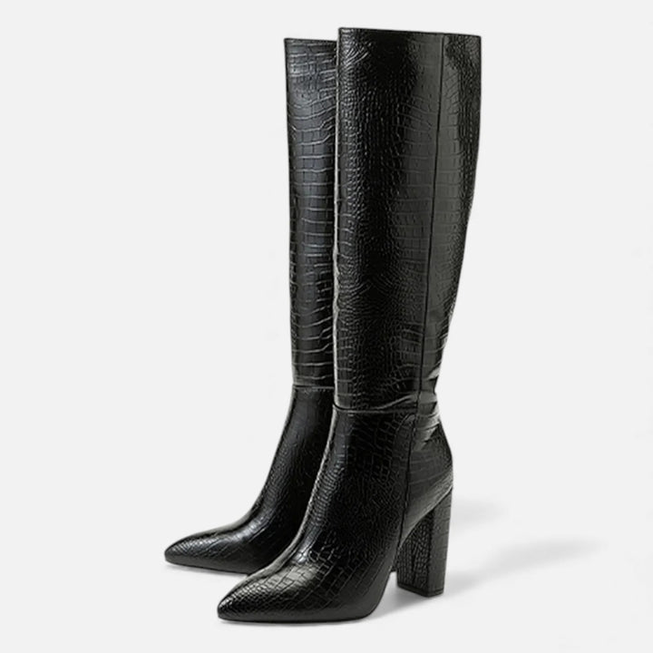 Sorata | Dames Laarzen – Spitse Blokhakken