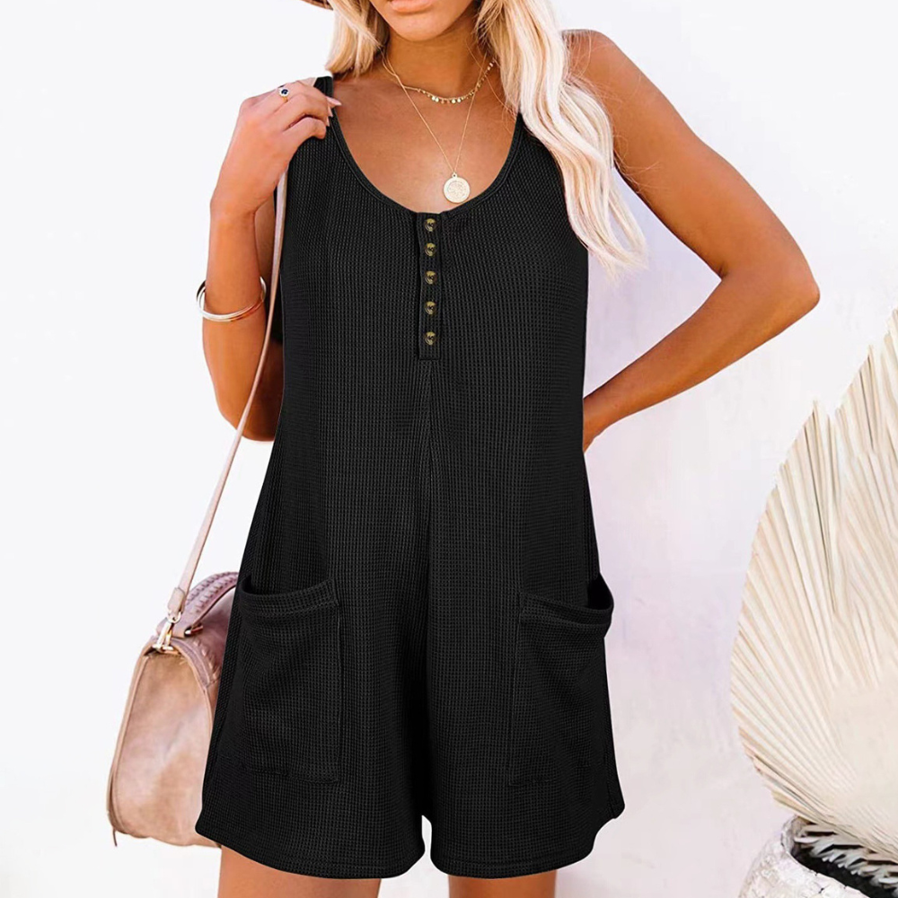 Mientje | Dames Moeiteloze Stijl Romper | Mouwloze romper shorts voor vrouwen