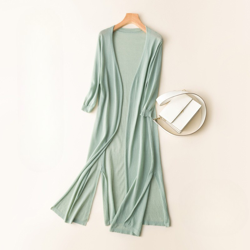 Melissa | Dames Lange Vest | Elegant en Lichtgewicht Zomer Cardigan voor Vrouwen