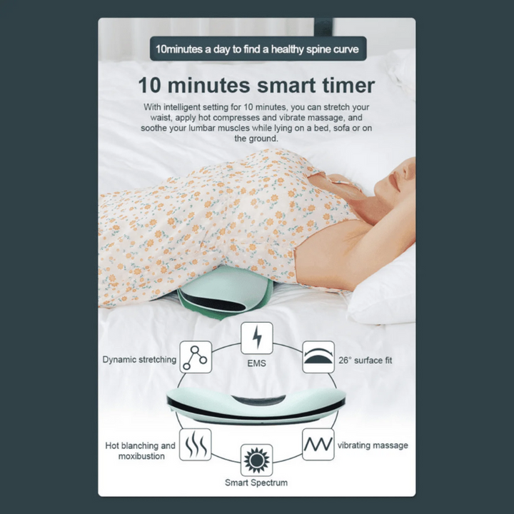Hexton | Verwarmde Elektrische Onderrugmassager | Utieme Ontspanning