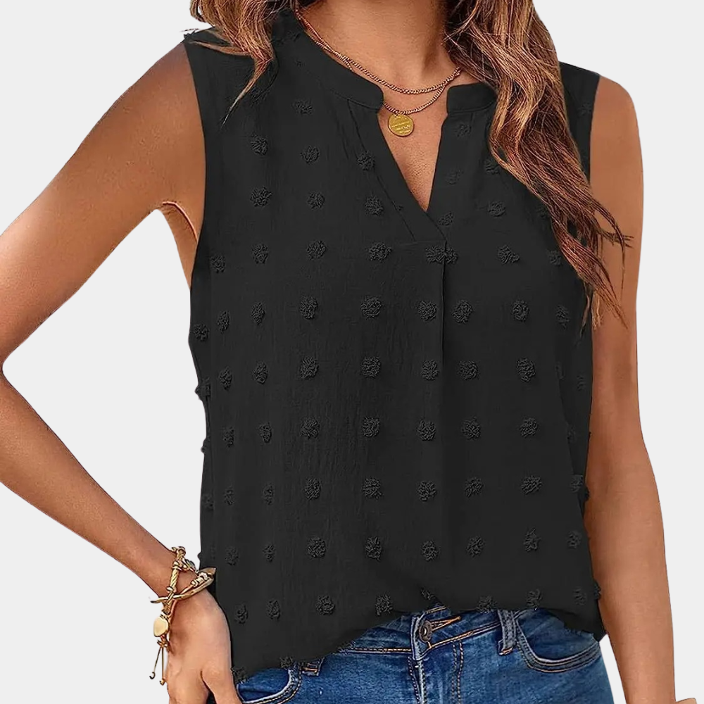 Sibel | Dames Shirt | Casual Mouwloos Zomer Top Shirt voor Vrouwen